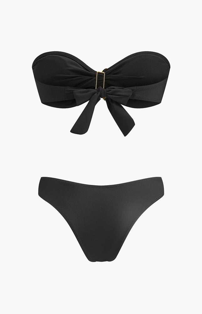 Deniz Yıldızı Detaylı Bandeau Bikini ve File Etek