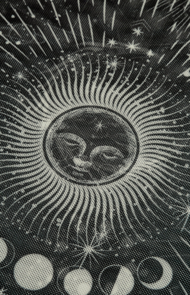 Astroloji Baskılı Etek