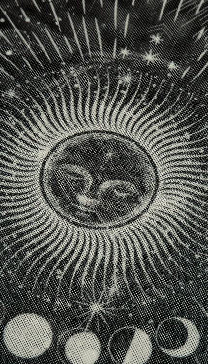 Astroloji Baskılı Etek