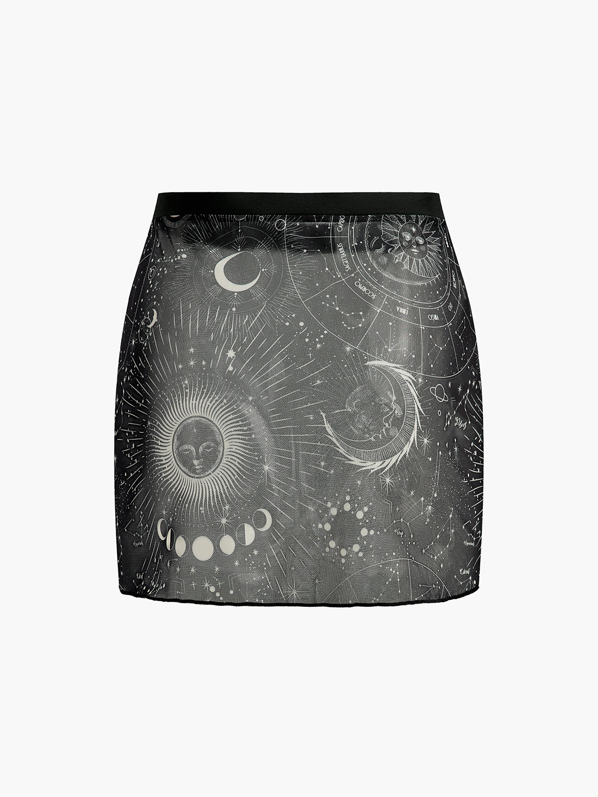 Astroloji Baskılı Etek