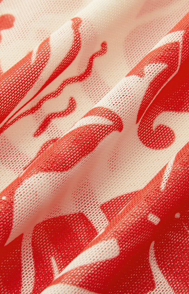 Şık File Baskılı Sarma Etek