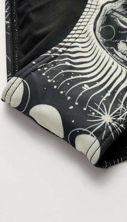 Gökyüzü Temalı Halter Bikini Takımı