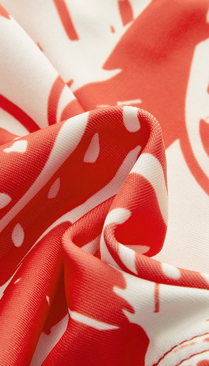 Tropikal Desenli Bikini Takımı