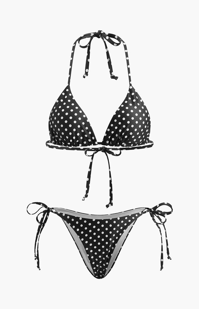 Puantiye Bağlama Bikini Takımı