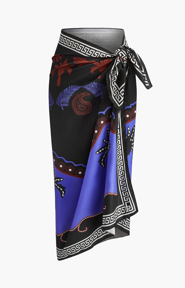 Şık Baskılı Bağlama Etek