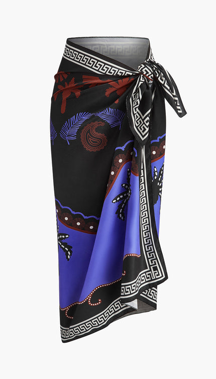 Şık Baskılı Bağlama Etek