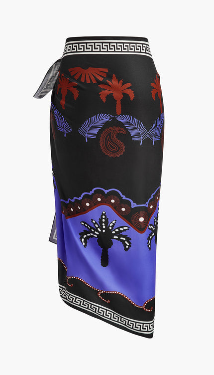 Şık Baskılı Bağlama Etek