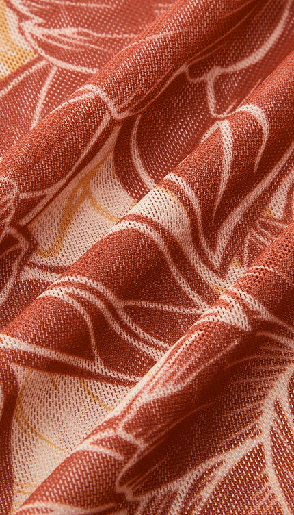 Çiçekli Bikini Seti Bağlama Kenar Etek ile