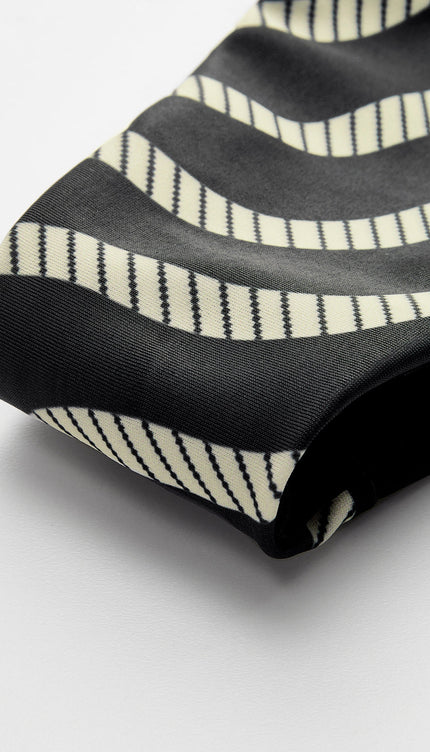 Şık Dalga Desenli Üçgen Bikini Seti