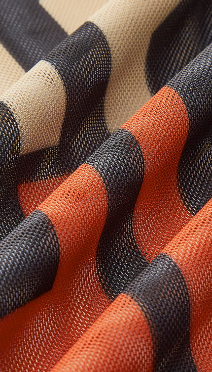 Şık Şeffaf Baskılı Pareo Etek