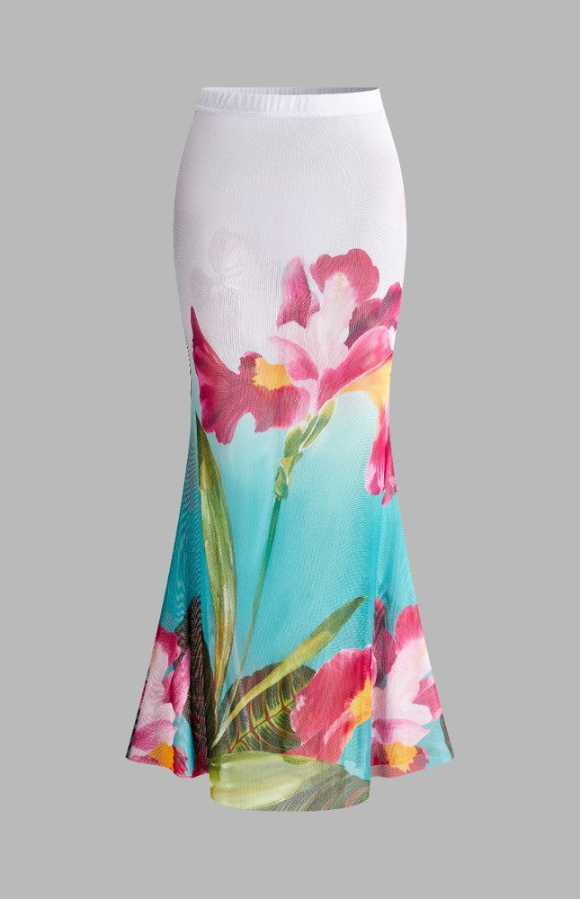 Çiçek Desenli Etek