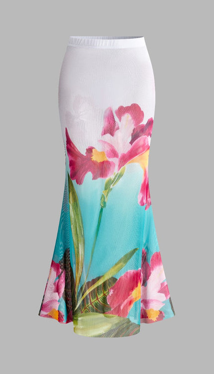 Çiçek Desenli Etek