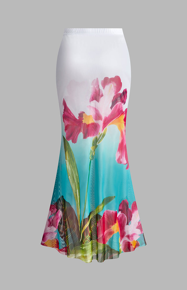 Çiçek Desenli Etek