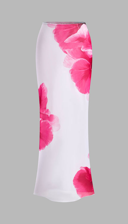 Cazip Çiçekli Etekli Bikini Seti