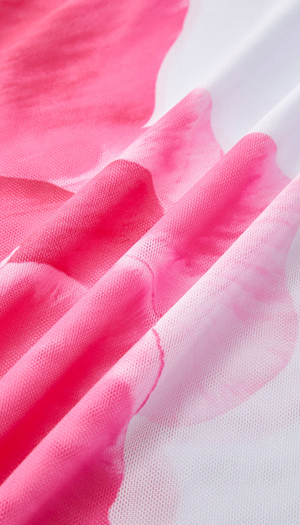 Cazip Çiçekli Etekli Bikini Seti