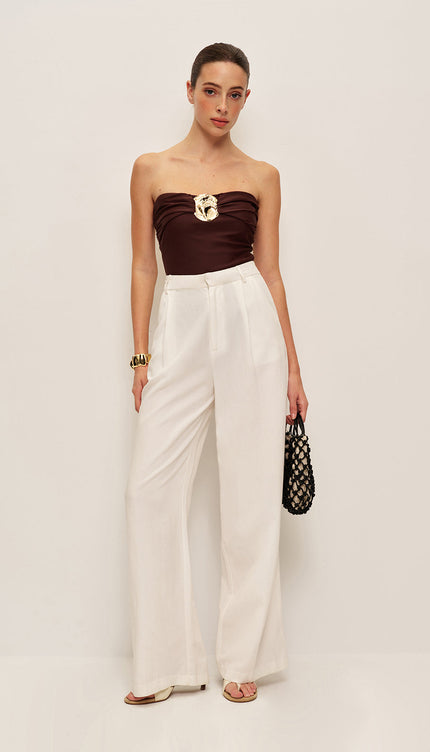 Şık Metal Detaylı Tek Parça Mayo