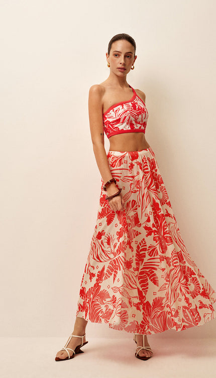 Şık File Baskılı Sarma Etek