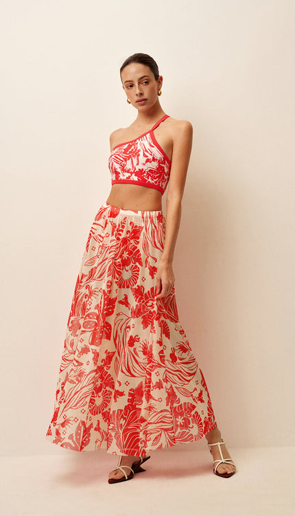 Şık File Baskılı Sarma Etek