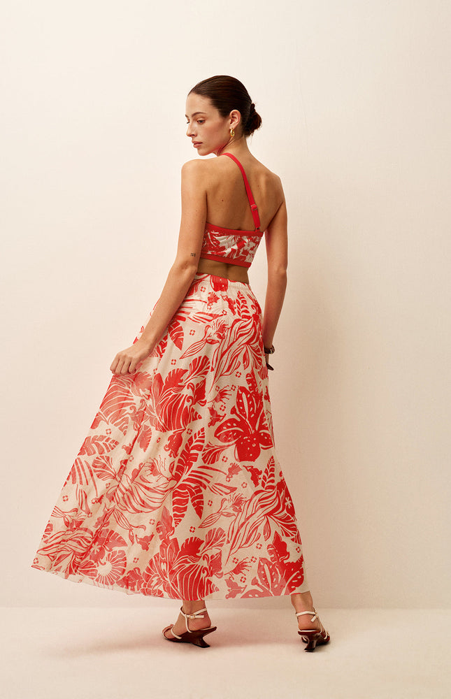 Şık File Baskılı Sarma Etek