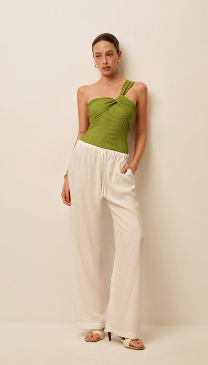 Tek Omuzlu Büzgülü Dönüşlü Mayo