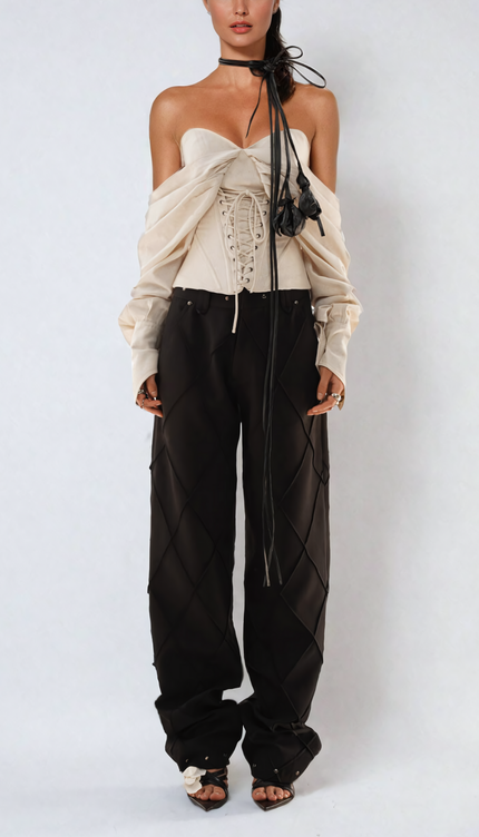 Ballad Düşük Omuzlu Üst