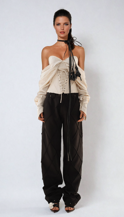 Ballad Düşük Omuzlu Üst