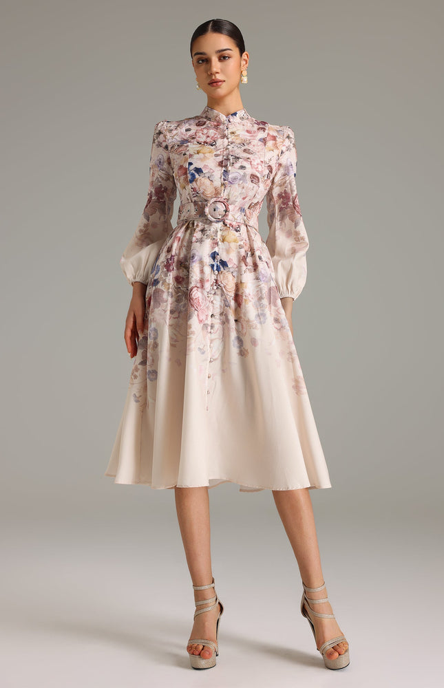 Rosei Zarif Midi Elbise