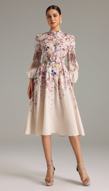 Rosei Zarif Midi Elbise