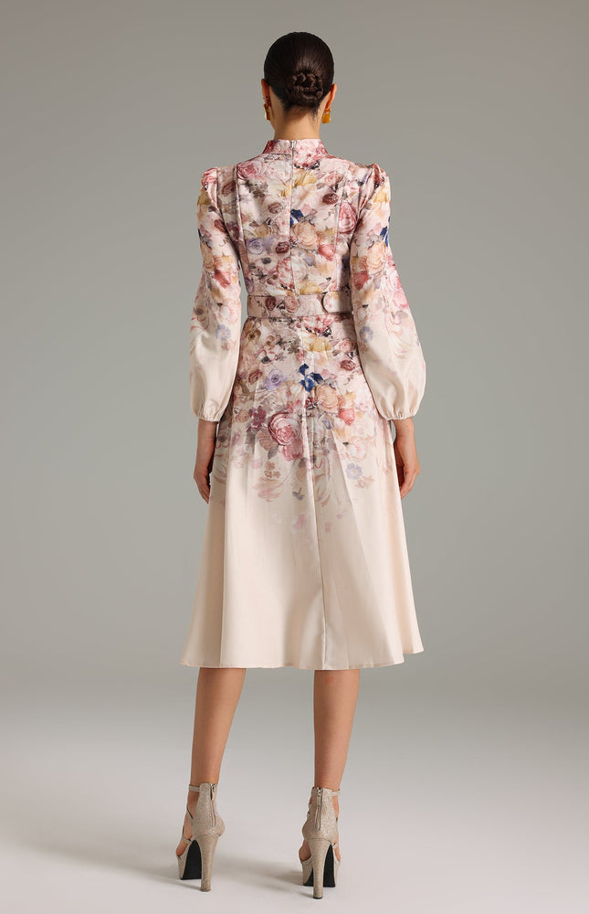 Rosei Zarif Midi Elbise