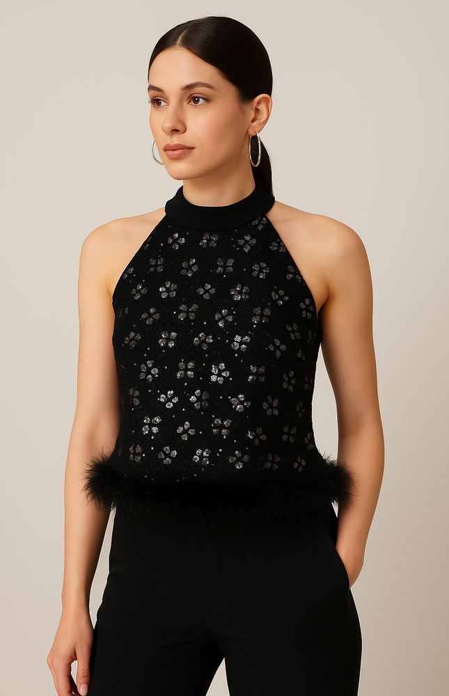 Twilight Kürk Detaylı Top