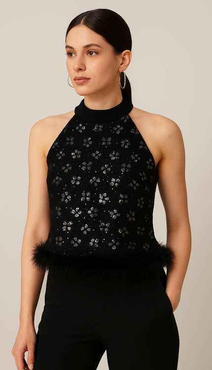 Twilight Kürk Detaylı Top