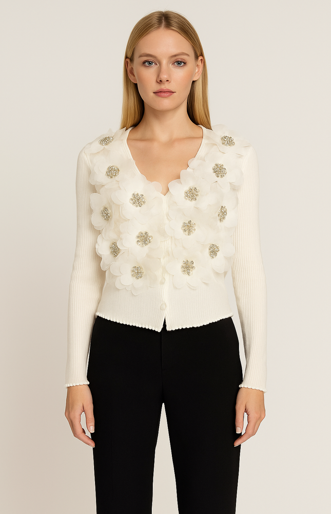 Blossom İşlemeli Üst