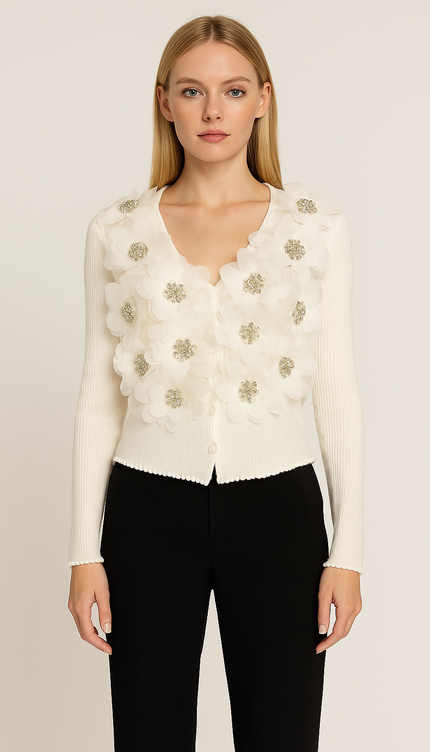 Blossom İşlemeli Üst