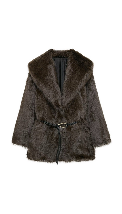 Carisse Kemerli Kürk Ceket