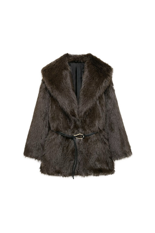 Carisse Kemerli Kürk Ceket