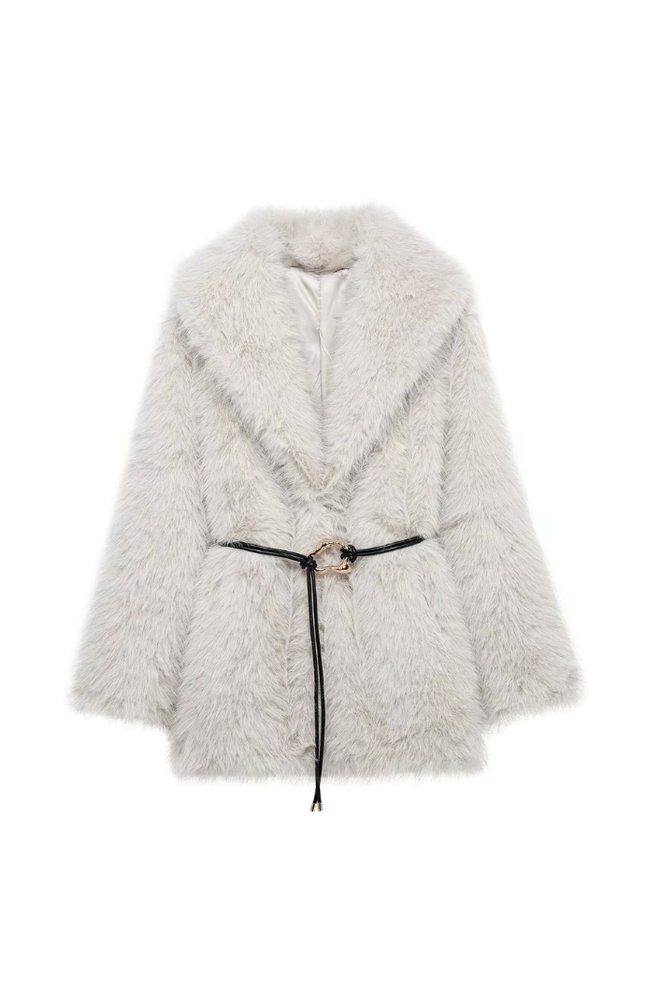 Carisse Kemerli Kürk Ceket