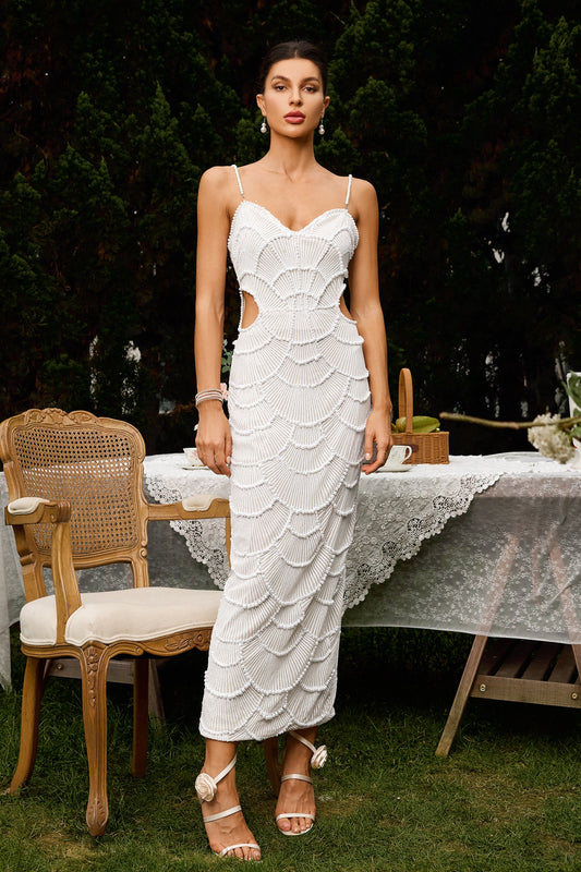 Mirabelle İnci İşlemeli Elbise