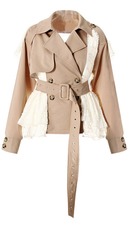 Alicia Volanlı Kemer Bağlama Trençkot