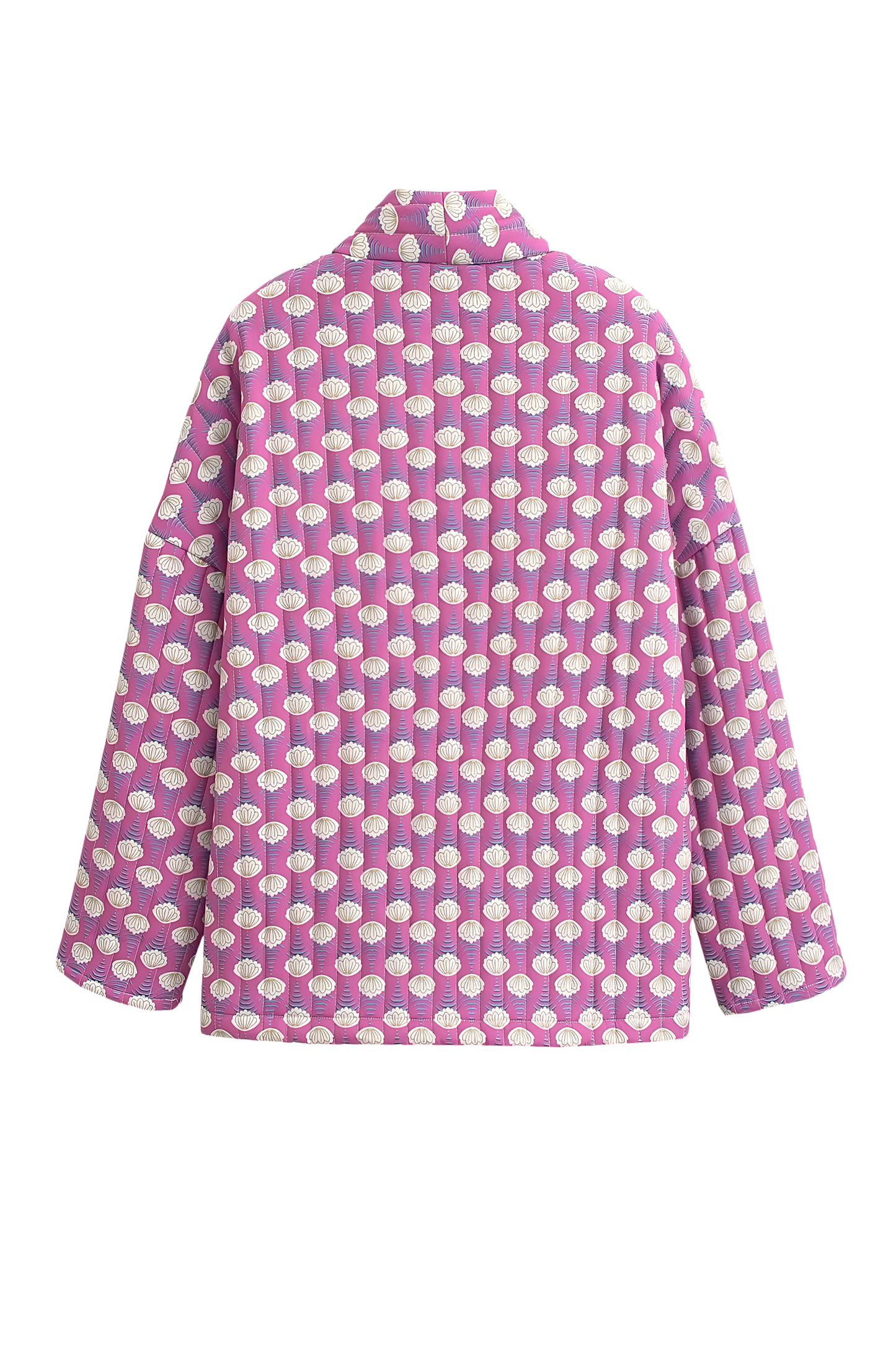 Moon Baskılı Kapitone Ceket