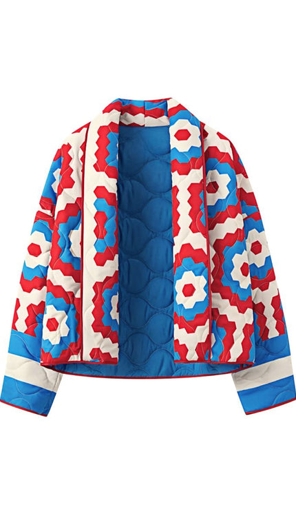 Valianna Baskılı Kapitone Ceket