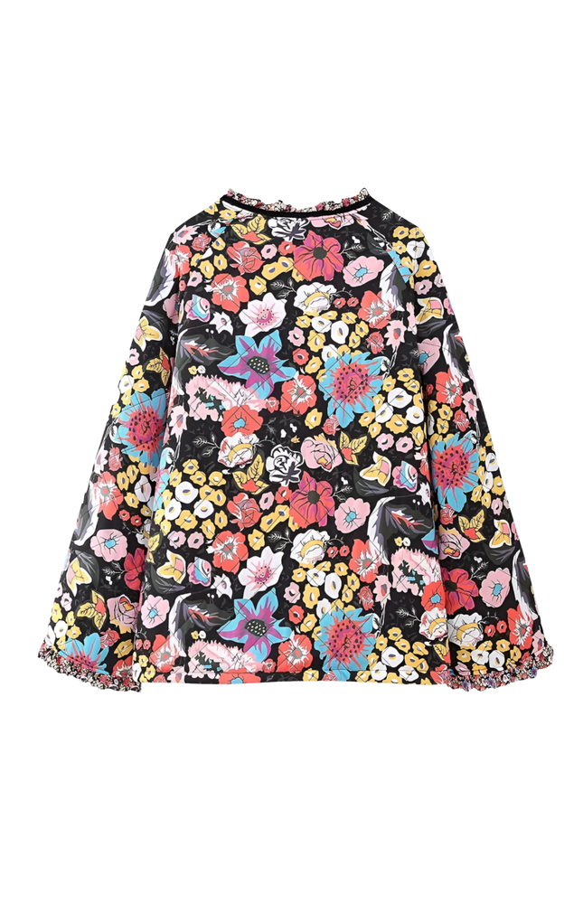 Locinia Çiçek Baskılı Kapitone Ceket