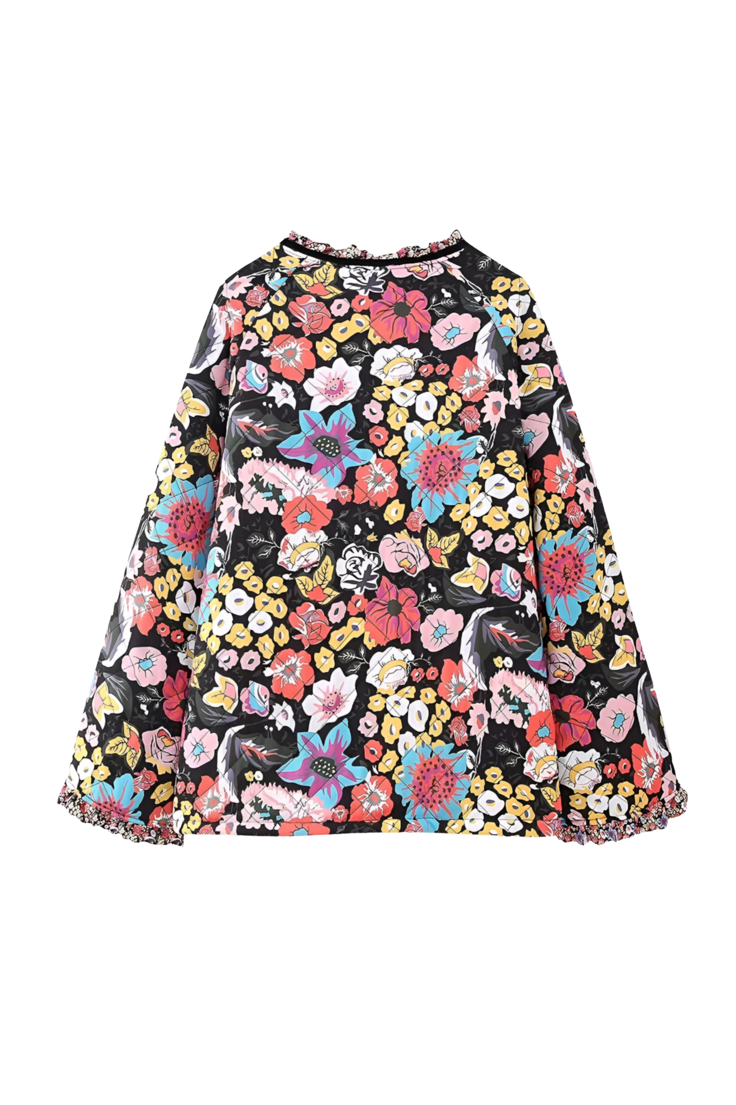 Locinia Çiçek Baskılı Kapitone Ceket