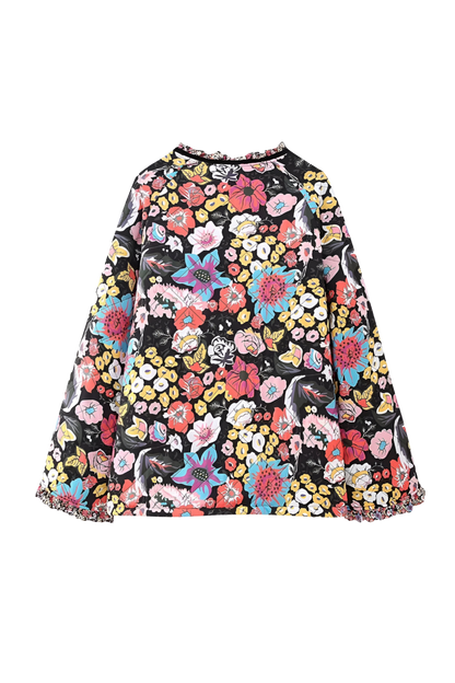 Locinia Çiçek Baskılı Kapitone Ceket