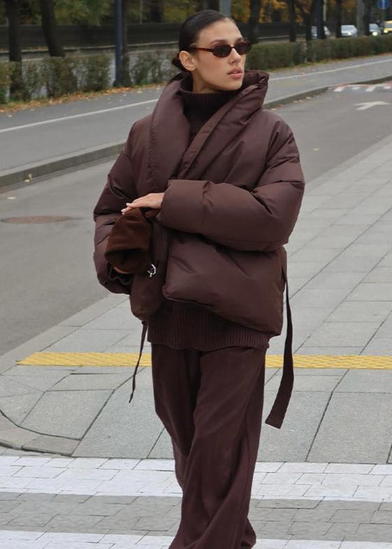 Luxura Kapitone Kuşaklı Puffer Ceket