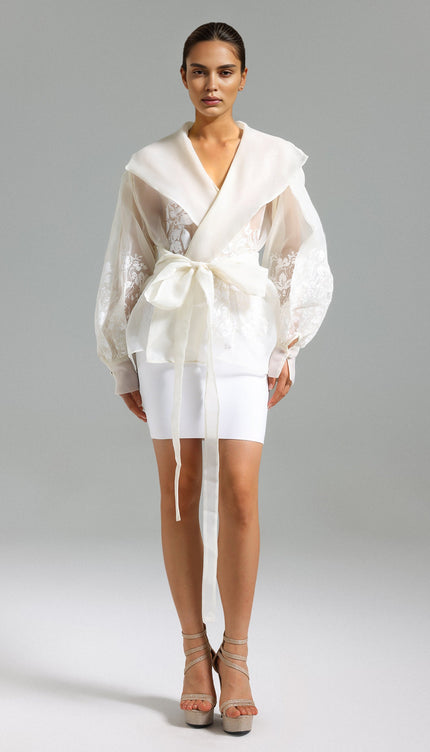 Serene Luxe Organze Üst