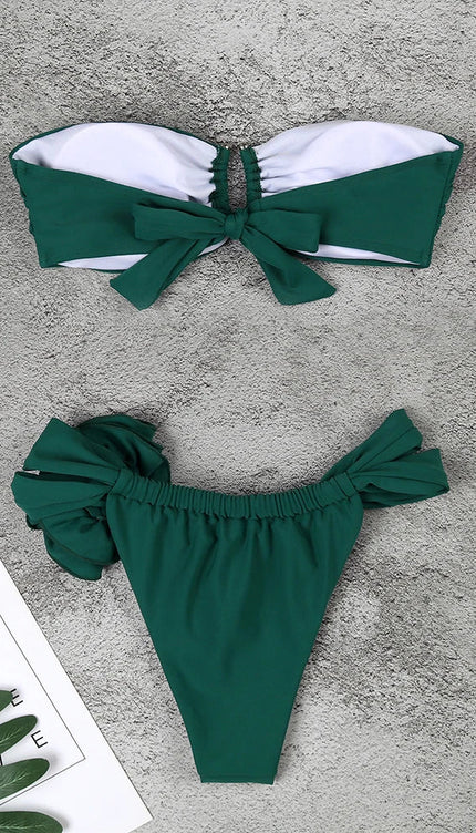 Starplez Çiçek Detay Bikini Takımı