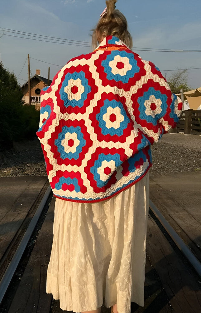 Valianna Baskılı Kapitone Ceket