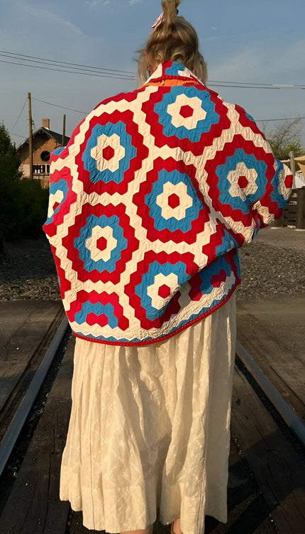 Valianna Baskılı Kapitone Ceket