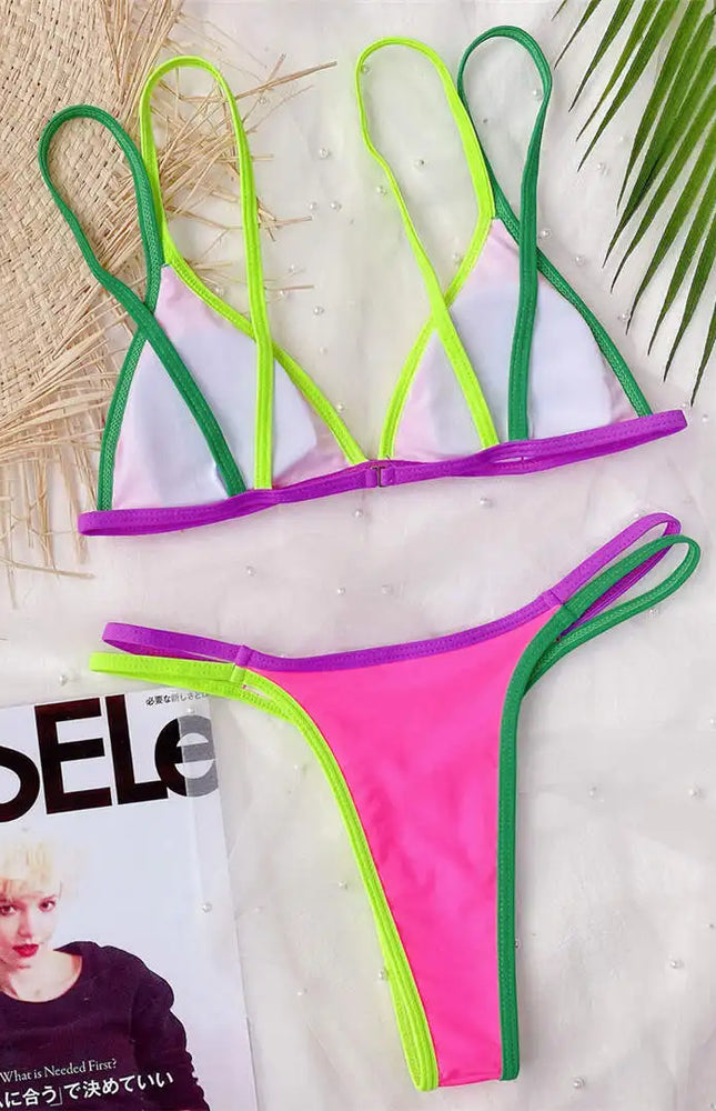 Yüksek Bacak Kesimli Bikini Takımı