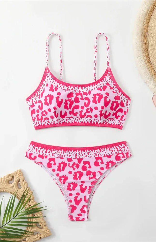 Pembe Leopar Bikini Takımı
